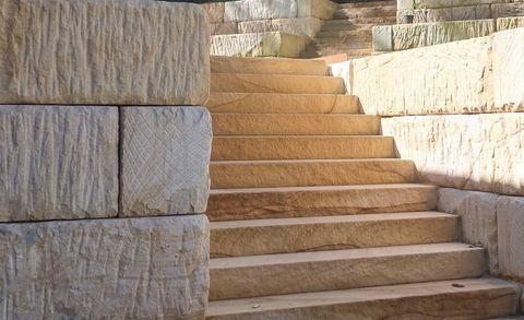Sandstone texture and finish detail