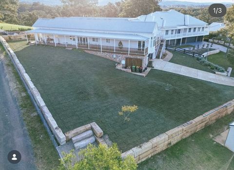 Levelled and finished rural property pad seen from above, Penrith NSW