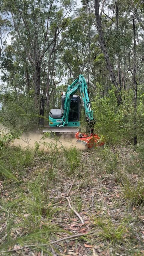 Fire trail pushed and mulched before season in Bilpin